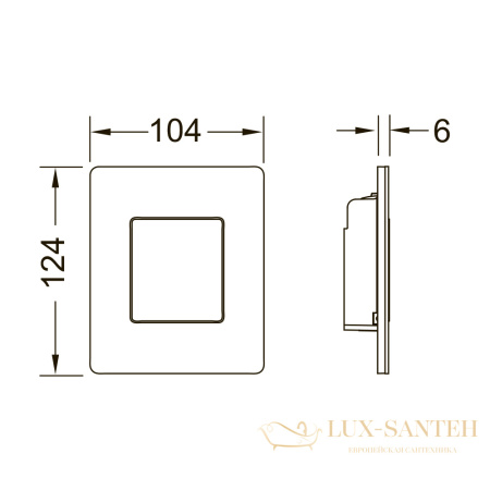 металлическая панель смыва для писсуара tecesolid, нержавеющая сталь сатин, покрытие против отпечатков пальцев, 9242434