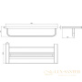 полка milacio ultra mcu.955.ss для полотенец, нержавеющая сталь