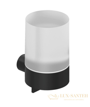 дозатор для жидкого мыла подвесной kludi vela r, 5897639, 150 мл, черный матовый