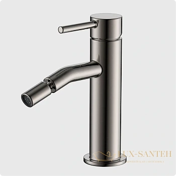 смеситель для биде aquame siena aqm6216gm, оружейная сталь