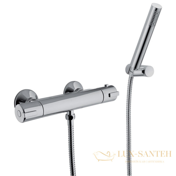 термостат для душа fima carlo frattini fimatherm, f4095cr, с душевым комплектом, хром