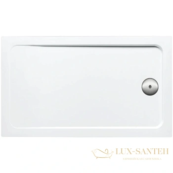 душевой поддон jacob delafon flight e62449-f-00 из литого мрамора 120х76 см, белый