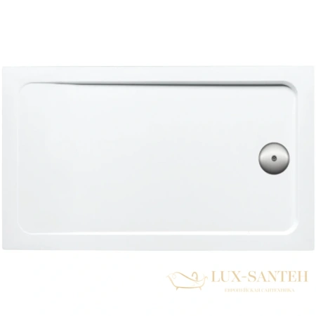 душевой поддон jacob delafon flight e62484-00 из литого мрамора 100х70 см, белый