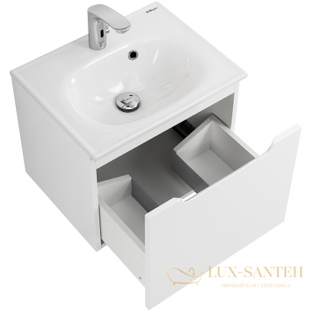 тумба под раковину belbagno etna etna-500-1c-so-bl-p 50 см подвесная, bianco lucido
