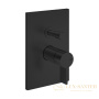 смеситель для душа встраиваемый gessi inverso diamantato 73679.299, на 2 выхода, matte black