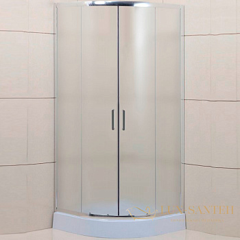 душевой уголок belbagno uno uno-195-r-2-80-p-cr 80х80 см профиль хром, стекло рифленое 