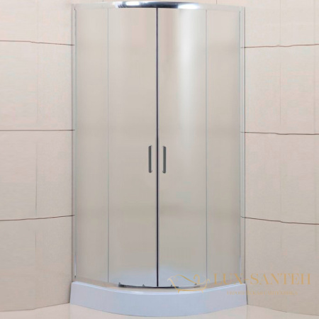 душевой уголок belbagno uno uno-195-r-2-80-p-cr 80х80 см профиль хром, стекло рифленое 