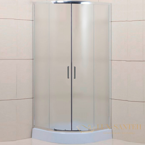 душевой уголок belbagno uno uno-195-r-2-95-p-cr 95х95 см профиль хром, стекло рифленое