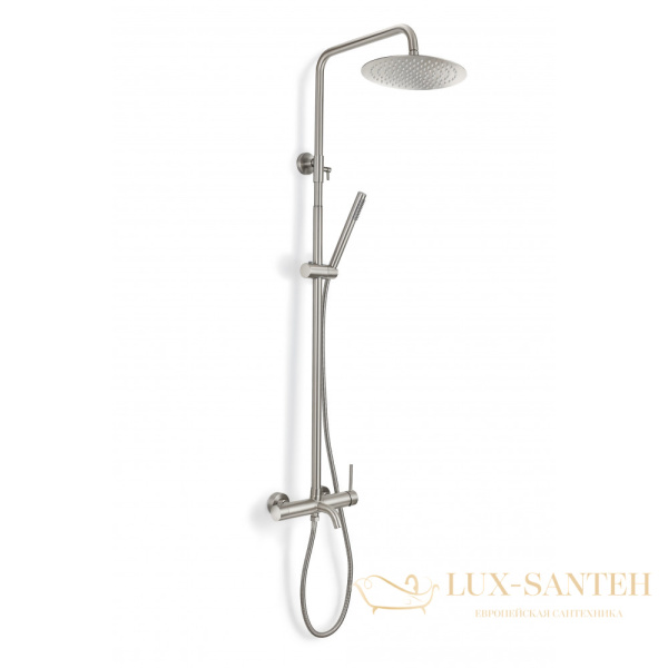 душевая система для ванны milacio ultra mcu.151.ss, нержавеющая сталь 