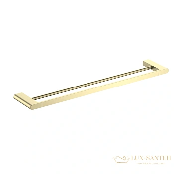 полотенцедержатель двойной timo luiro 18456/17, золото матовое