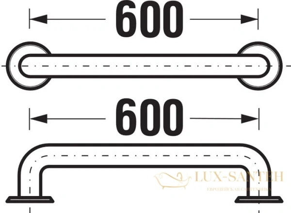 поручень универсальный jika universum 8972.1.003.000.1