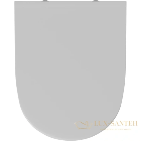 подвесной безободковый унитаз d&k matrix dt1396516 с сиденьем микролифт, белый