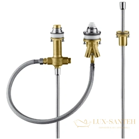 скрытая часть смесителя hansgrohe на 3 отверстия на край ванны 13439180