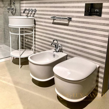 чаша подвесного унитаза artceram atelier rimless atv001 01 00 безободковая, белый