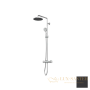 душевая система для душа almar velvet rain e405002.mb, с термостатом, черный матовый