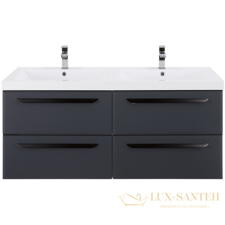 тумба под раковину cezares eco eco-1200-4c-so-2-gr-p 120 см подвесная, grafito