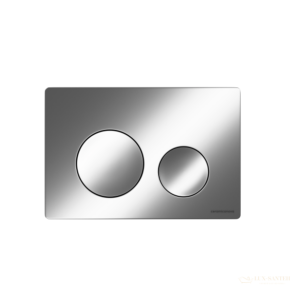 панель смыва ceramica nova balance circle cn12-001m для инсталляции, хром матовый