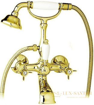 смеситель cezares lord lord-vd-03/24-bi для ванны, золото 24 карата