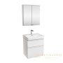 комплект мебели для ванной geberit smyle square 529.352.00.6 60 см, белый глянец