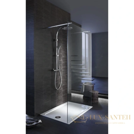 душевой поддон jacob delafon flight e62651-f-00 из литого мрамора 100х90 см, белый