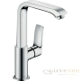 смеситель для раковины hansgrohe metris 31187000 с поворотным изливом и сливным клапаном push-open