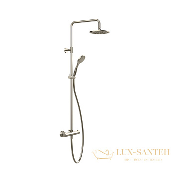 душевая система gessi emporio shower 35181.149, с термостатом, finox brushed nickel