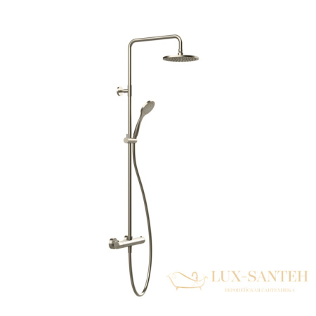 душевая система gessi emporio shower 35181.149, с термостатом, finox brushed nickel
