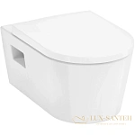 Унитаз подвесной, Hansgrohe EluPura Original Q, 60142450, 540х360 безободковый без сиденья, белый глянцевый