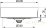 раковина накладная keuco stageline 40x40 32880310400