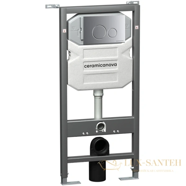 комплект ceramica nova metric cn3007_1001m_1000: подвесной унитаз cn3007 + система инсталляции envision round cn1001m + cn1000