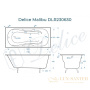 ванна чугунная delice malibu 170х80 dlr230630, белый глянцевый