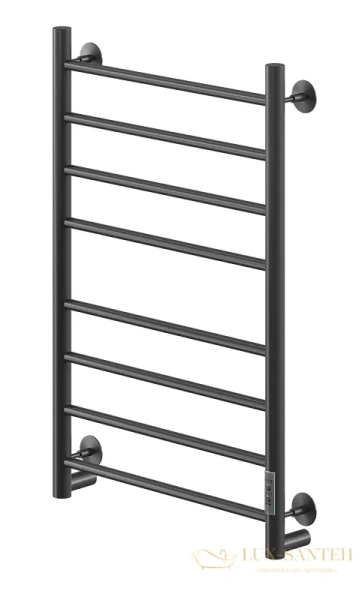 полотенцесушитель электрический кабельный ника way-2 80/50 ral9005 черный матовый u