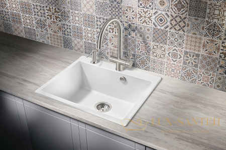 кухонная мойка milacio murcia mc.77012 60 см, белый