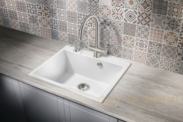 кухонная мойка milacio murcia mc.77012 60 см, белый