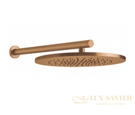 верхний душ gessi 316 shower 54148.726 ø 355 мм, warm bronze br. pvd