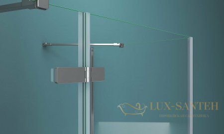 душевой уголок belbagno kraft kraft-ah-12-120/80-c-cr-l 120х80 см профиль хром, стекло прозрачное 