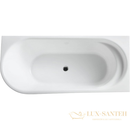 акриловая ванна belbagno bb410-1700-780-r 170х780 без гидромассажа, белый