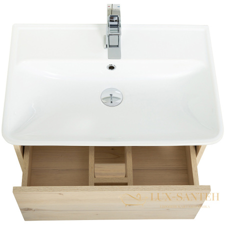 тумба под раковину belbagno neon neon-500-2c-so-pb 50 см подвесная, pino bianco