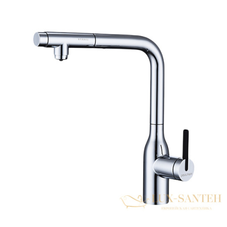 смеситель для кухни под фильтр с выдвижным изливом paulmark viper vi213105-cr, хром