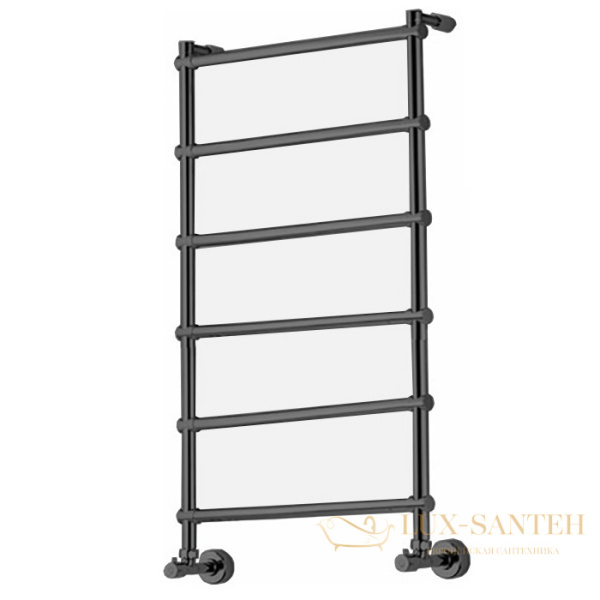 полотенцесушитель водяной 107,2х53 margaroli sole 4424706bmn, черный матовый