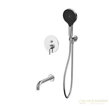 душевая система для ванны скрытого монтажа whitecross y yset06topnib никель брашированный