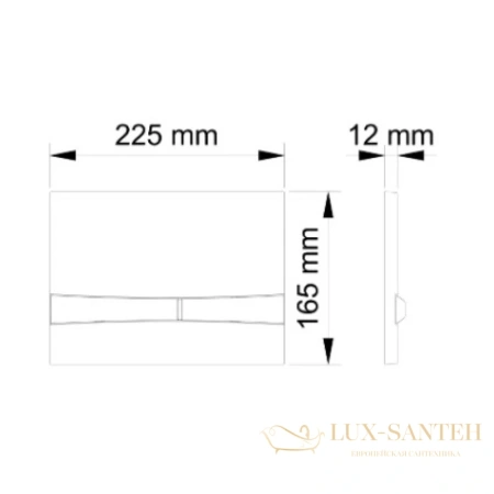 кнопка berges frame 040052 для инсталляции novum f2, матовый хром