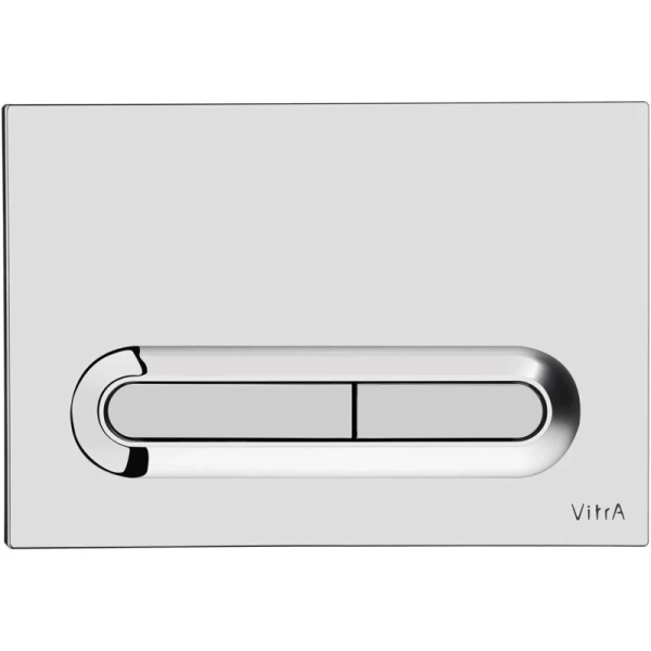 смывная клавиша vitra loop t 740-0780, глянцевый хром