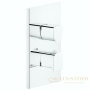 термостат gessi rilievo 59136.279 для ванны на 3 положения, внешняя часть, white cn