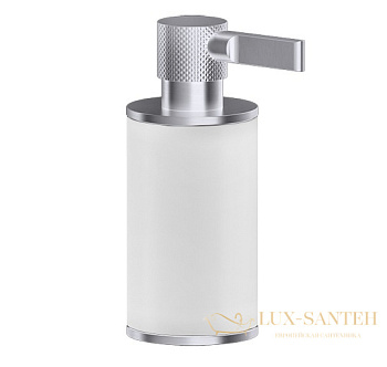 дозатор gessi inciso 58537.149, finox brushed nickel/белый