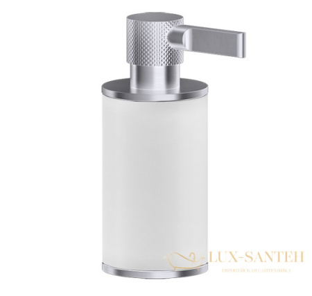 дозатор gessi inciso 58537.149, finox brushed nickel/белый