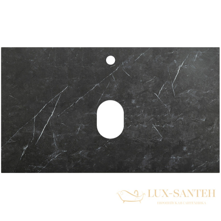 столешница под раковину belbagno kep-80-mno 80 см, marmo nero opaco