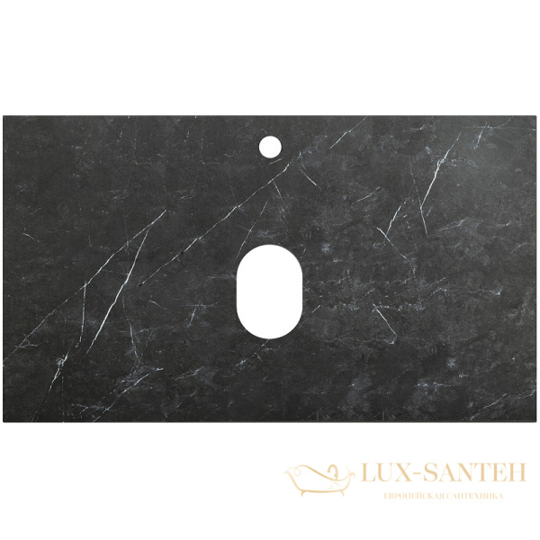 столешница под раковину belbagno kep-80-mno 80 см, marmo nero opaco