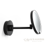 зеркало косметическое decor walther round just look wr 0122360 с подсветкой, черный матовый