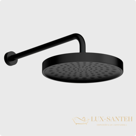 душевая система для душа встраиваемая aquame, aqm8401mb, с термостатом, черный матовый